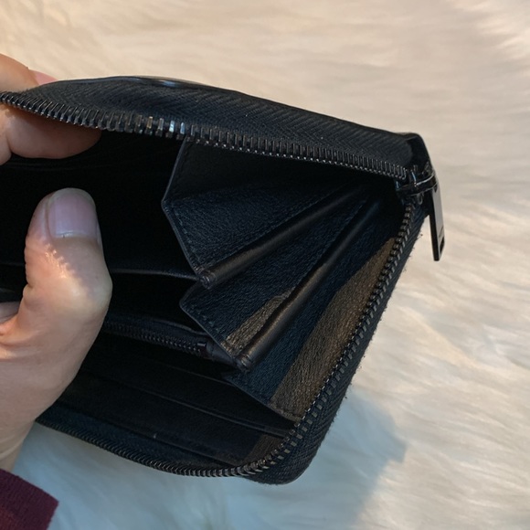 Saint Laurent Classic Monogram Zip Around Wallet Leather - Picture 12 of 17